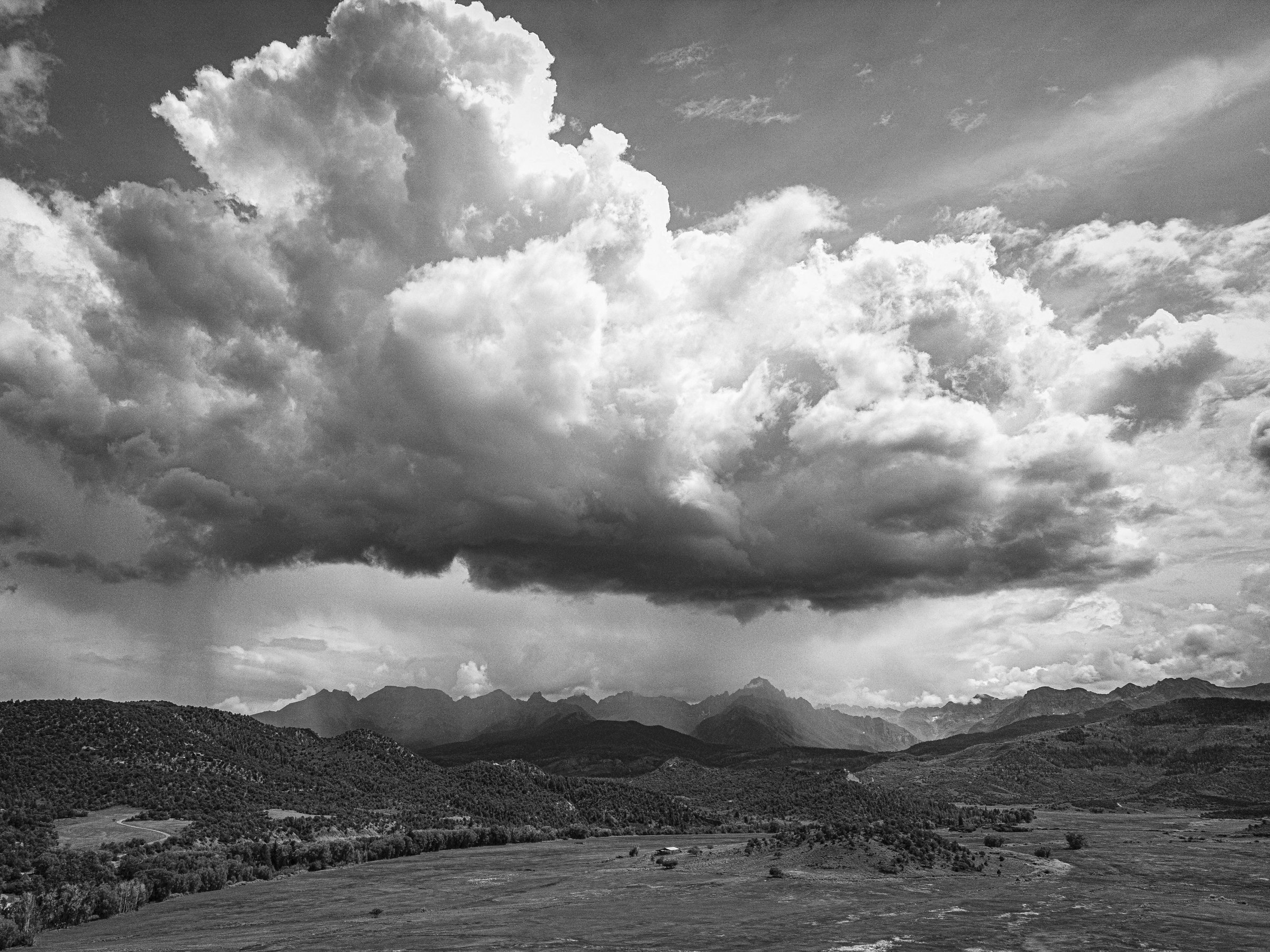 Mountain Storm B&W